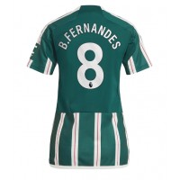 Manchester United Bruno Fernandes #8 Auswärtstrikot Frauen 2023-24 Kurzarm